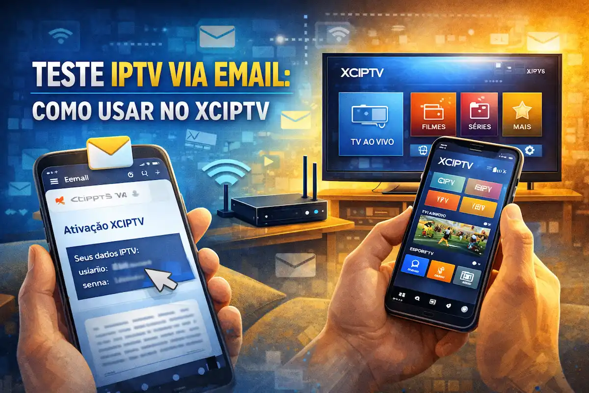 Teste IPTV via Email